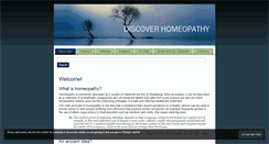 Desktop Screenshot of discoverhomeopathy.co.uk