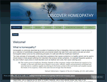 Tablet Screenshot of discoverhomeopathy.co.uk